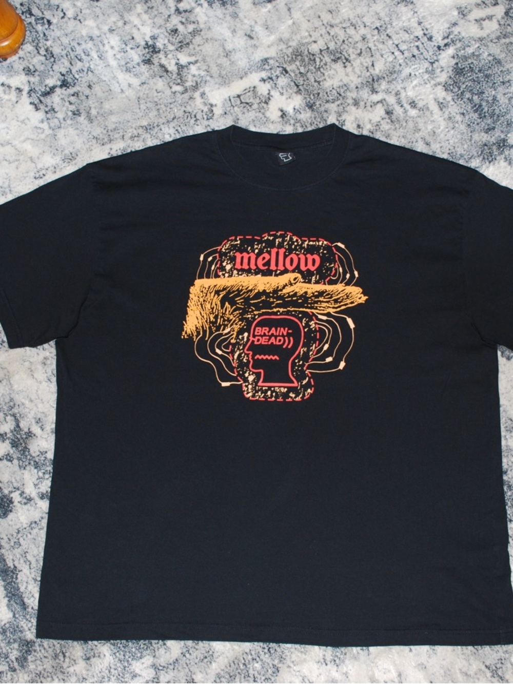 Brain Dead x Mellow Climbing Experimental Climbing Black Graphic T Shirt